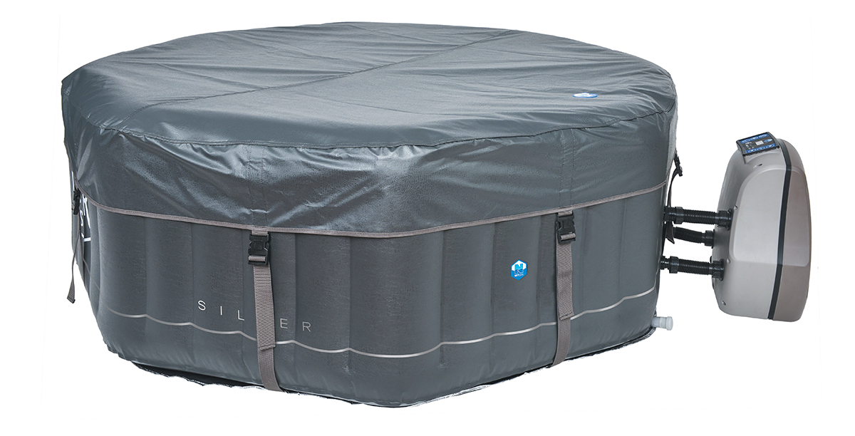 Spa Gonflable Silver Octogonal Taupe - 5/6 Places